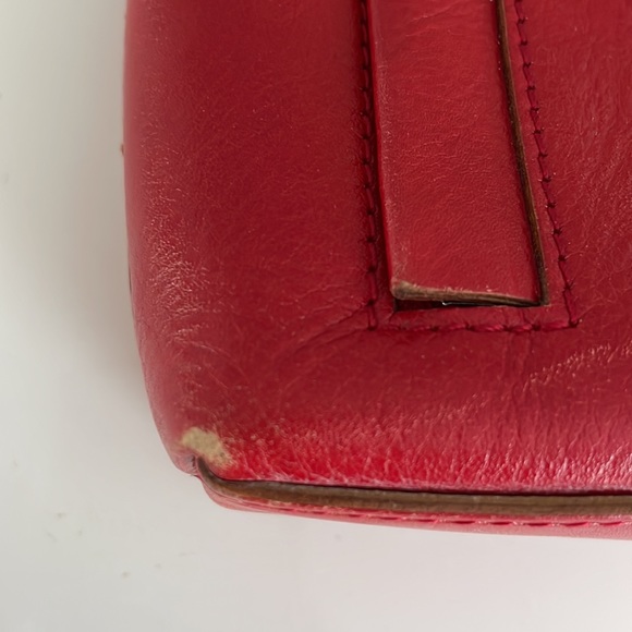 Club Monico Red Leather Shoulder Bag - Picture 11 of 11